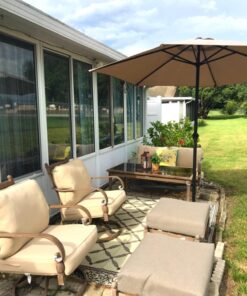 Stylish Camping 116097 6-feet by 9-feet Reversible Mat, Plastic Straw Rug, Large Floor Mat for Outdoors, RV, Patio, Backyard, Picnic, Beach, Camping (Brown/Beige) 6'x9' Brown/Beige 22 71JitzPP00L
