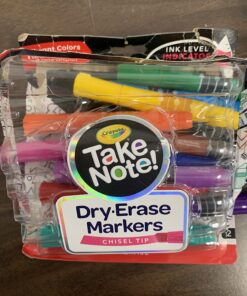 Crayola Low Odor Dry Erase Markers for Kids & Adults, Chisel Tip, Back To School Supplies, 12 Count Highlighters 52 71JjU7EKsrL