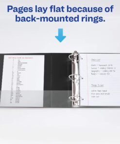 Avery Heavy-Duty 3 Ring Binder, 3 Inch One Touch EZD Rings, 3.5 Inch Spine, 1 Maroon Binder (79363) 14 71Jjkzjp2kL