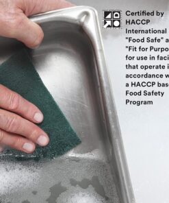 3M Scouring Pad 96-20, 20 Pads, 6” x 9”, General Purpose Cleaning, Food Safe, Non-Rusting 6" x 9" 14 71Jjwlf8IYS