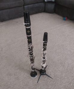 K&M König & Meyer 15222.000.55 Clarinet In-Bell Portable Stand - Lightweight with 4 Leg Folding Base - Fits A and B Clarinets - Stable Secure Base - Professional Grade - Made in Germany - Black 31 71Jk 2VF1DL