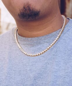 Niv's Bling 18K Gold Canary CZ Top Bottom Custom Grillz Silver 20.0 Inches 7 71JkZAmUsjL
