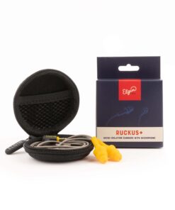 Elgin Ruckus+ Earplug Earbuds with Mic, 25 dB Noise Reduction Wired Earbuds, Safety Ear Plugs Headphones, OSHA Compliant Hearing Protection for Work Construction Industrial, Sweatproof Headphones 13 71JlGxX3GyL