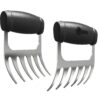 Cave Tools Metal Meat Claws for Shredding Pulled Pork, Chicken, Turkey, and Beef- Handling & Carving Food - Barbecue Grill Accessories for Smoker, or Slow Cooker - Knuckle Grip 35 71JlSvVJ39L