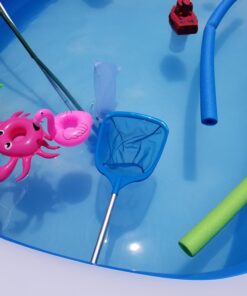 U.S. Pool Supply Professional Spa, Hot Tub, Pool Hand Leaf Skimmer Net with 12" Aluminum Pole - Deep Ultra Fine Mesh Netting Bag Basket, Clean the Finest Debris - Pond Small Kid Kiddie Inflatable Pool 12" Pole 21 71JlY7lx6L