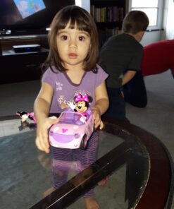 Disney Junior Minnie Mouse Roadster RC Car with Polka Dots, 27 MHz, Pink with White Polka Dots, Standard (97161) 25 71JlqNc M9L