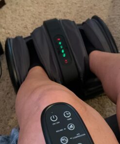 Nekteck Foot Shiatsu Massager, Calf Massage with Heat Therapy, Deep Kneading, Vibration, Compression Leg Massager for Home and Office Use Black (Remote Control) Black - With Remote 30 71Jlqk6U3L