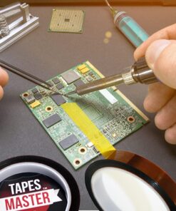 Tapes Master - 1" x 36 Yds - 1 Mil Polyimide High Temperature Heat Resistant Heat Transfer Thermal Electrical Insulation Tape with Silicone Adhesive 3” Core, No Residue 1" - 1 Roll 16 71Jm62T3KQL