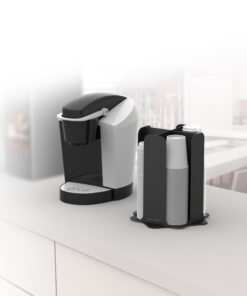 Mind Reader Lid Carousel, Countertop Org Coffee Bar, Beverage Cup Holder, Plastic, 7.75 x 12 x 7.75, Black 21 71JmR5rPwrL 1