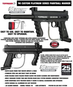 Alternative view of Maddog Tippmann 98 Custom Basic Protective Paintball Gun Marker Starter Package - Black HPA Package