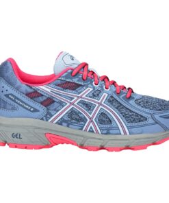 ASICS Girl's, Gel Venture 6 GS Trail Running Sneaker - Big Kid 5 Little Kid Blue Pink 10 71Jp DhOm0L 1