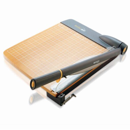 Westcott 15'' TrimAir Wood Guillotine Paper Cutter & Paper Trimmer, 30 Sheet (15107) 15-inch