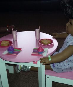 Emily Rose 18 Inch Doll Kitchen Table and 2 Chair Dining Set | 18-in Doll Furniture Accessory - Butterfly Theme 38 71JpDbTEhPL