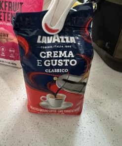 Lavazza Crema E Gusto Ground Coffee Blend, Espresso Dark Roast, 8.8 Oz Bricks (Pack of 4) Authentic Italian, Blended And Roasted in Italy, Non GMO, Value Pack, Full bodied with rich aftertaste 8.8 Ounce (Pack of 4) 37 71Jpjs6aUJL