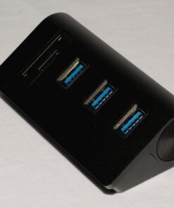USB 3.0 HUB, Cateck Bus-Powered USB 3.0 3-Port Aluminum Hub with 2-Slots Card Reader Combo for iMac, MacBook Air, MacBook Pro, MacBook, Mac Mini, PCs and Laptops, Black USB 3.0 HUB black 35 71Jpk3QicwL