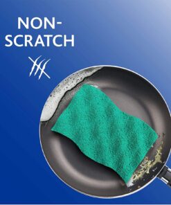 O-Cedar Scrunge Multi-Use (Pack of 6) Non-Scratch, Odor-Resistant All-Purpose Scrubbing Sponge Safely Cleans All Hard Surfaces in Kitchen and Bathroom, 6 Count (Pack of 1), Blue 6 Count (Pack of 1) 29 71JqWxSALtL