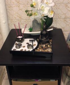 We pay your sales tax Tabletop Buddha Zen Garden Rock Sand Candle Holder Home/Office Decor Perfect Relaxing Gift Idea (Rock G16232) Rock G16232 28 71Jr7E97rqL