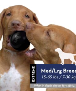 Alternative view of KONG - Extreme Ball - Durable Rubber Dog Toy for Power Chewers, Black - for Medium/Large Dogs