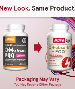 Jarrow Formulas QH-Absorb + PQQ - 30 Softgels - Dietary Supplement Supports Mitochondrial Biogenesis, Energy Production & Cardiovascular Health - Up to 30 Servings rosemary 30 Servings (Pack of 1) 14 71JtWM2GweL
