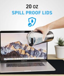 20/10 OZ - 2 Replacement Lids for Yeti Tumblers like Yeti Lids - 3.3 Inch Diameter - Spill Proof Lids for Yeti Tumblers - Tumbler Lid for Replacement Yeti Cup Lid 20/10 oz, Tumbler Lids 2 Count (Pack of 1) 22 71JtXGuVc7L