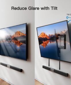 Pipishell UL Listed Tilt TV Wall Mount Bracket Low Profile for Most 37-75 Inch LED LCD OLED Plasma Flat Curved TVs, Large Tilting Mount Fits 16"-24" Wood Studs Max VESA 600x400mm Holds up to 132lbs 29 71Jtu7RYT8L