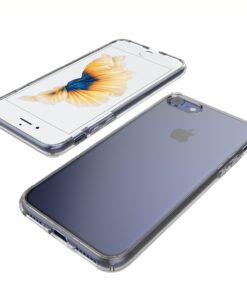 Luvvitt Clear View Case with Hybrid Scratch Resistant Back Cover and Shock Absorbing Bumper for Apple iPhone 7 (2016) iPhone 8 (2017) and iPhone SE (2020) - Clear 17 71Ju0gudlzL
