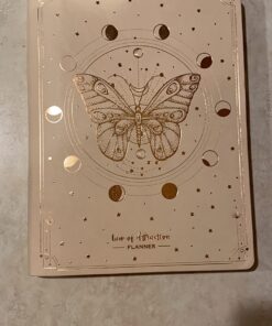 Law of Attraction Planner - Undated Deluxe Weekly, Monthly Planner, a 12 Month Journey to Increase Productivity & Happiness - Life Organizer, Gratitude Journal, and Stickers B5 Size Vanilla Butterfly Moon 48 71JuAJQzklL 1