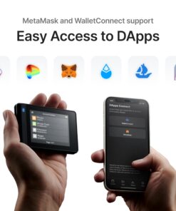 SecuX W20 Crypto Wallet with Intuitive Touchscreen, Hardware Wallet with Bluetooth, Easy to Manage Bitcoin, Ethereum, NFTs, Tokens, and Cryptocurrency with Military-Grade Security Features Black 26 71JujoiukIL