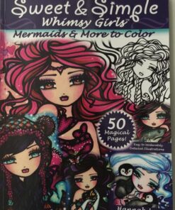 Sweet & Simple Whimsy Girls: Mermaids and More to Color 82 71Juvp36oFL