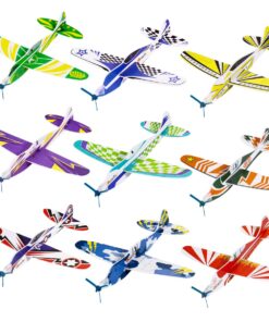 Alternative view of iBaseToy 36 Pack Glider Planes for Kids - 8" Foam Airplane Toys, Airplane Party Favors, Carnival Prizes, Classroom Prizes, Outdoor Flying Toys Foam Planes for Kids Boys Girls Valentines Gifts