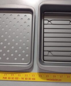 G & S Metal Products Company OvenStuff Personal Size 6-Piece Toaster Oven Set-Non-Stick Baking Pans, Easy to Clean and Perfect for Single Servings, Silver 48 71JwjCMmMRL