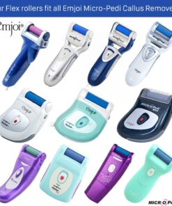 Emjoi Micro-Pedi 3D POWER Callus Remover with Xtreme Coarse Soft & Flexible Roller (Most Powerful & Corded) Blue 1 Count (Pack of 1) 17 71JynXizHL