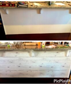 ROSEROSA Peel and Stick PVC Reclaimed Wood Self-Adhesive Wallpaper Covering Countertop Backsplash Panel White (22344 : 1.64 Feet X 9.84 Feet) 49 71Jz6X6cinL