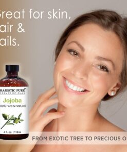 Majestic Pure Jojoba Oil for Hair and Skin, 4 fl. oz. 4 Fl Oz (Pack of 1) 42 71JzmhkeOAL