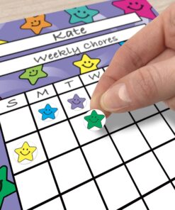 Teacher Created Resources Mini Stickers Valu Pack, Smiley Stars (5141) 10 71JzpqQ A L