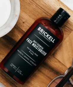 Brickell Men's Daily Essential Face Moisturizer for Men, Natural and Organic Fast-Absorbing Face Lotion with Hyaluronic Acid, Green Tea, and Jojoba, 4 Ounce, Scented 4 Fl Oz (Pack of 1) 23 71Jzrz ZfFL