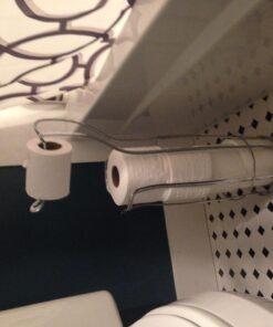 iDesign Classico Metal Toilet Tissue Roll Reserve Organizer for Bathroom, Compact Organizer, Holds 4 Rolls of Toilet Paper, Chrome Set of 1 38 71K xmZLhAL