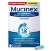 Mucinex 12 Hour 1200mg Maximum Strength Guaifenesin Chest Congestion & Mucus Relief, Guaifenesin Expectorant Aids Mucus Removal, Chest Decongestant for Adults, Dr Recommended, 42ct Tablets 42 Count (Pack of 1) Release Tablets 60 71K0ahveBL 1