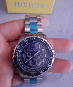 Invicta Men's Specialty Quartz Watch with Stainless Steel Band 45mm Blue 47 71K0nfS5YNL