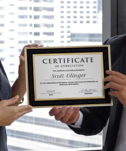 Great Papers! Black Frame Embossed Gold Foil Certificate for Recognition, Accomplishments and Appreciation, Laser and Inkjet Compatible, 8.5” x 11” 15 Count (20103772) 11 71K0vJj9t1L