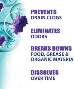 SANI 360° Sani Sticks Drain Cleaner and Deodorizer, Enzyme Pipe Cleaners, Eliminate Odors, Prevent Clogged Drains, Safe for Sinks, Bathtub Drains, Septic Tanks, 48 Count, Unscented 11 71K145U8AvL