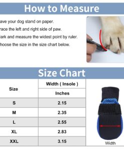 Hipaw Summer Breathable Dog Boots Nonslip Sole Paw Protector for Hardwood Floor XL: Insole Wide 2.83" Blue 19 71K3ZpVgFlS