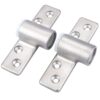 2 Pack AISI 316 Stainless Steel Oarlock Socket Side Mount Rowlock Socket for 1/2" Shank 16 71K4RU4efWS