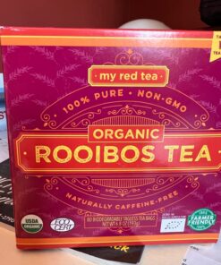 Rooibos Tea, USDA Certified Organic Tea, MY RED TEA. Tagless South African, 100% Pure, Single Origin, Natural, Farmer Friendly, GMO and Caffeine Free (80) 6.8 Ounce (Pack of 1) 33 71K5TK7ctXL