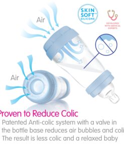 MAM Easy Start Anti Colic 5 oz Baby Bottle, Easy Switch Between Breast and Bottle, Reduces Air Bubbles, 2 Pack, Newborn, Girl 2 Count (Pack of 1) 17 71K5j0Qy5uL