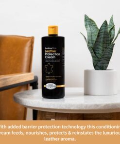 Furniture Clinic Leather Protection Cream | Leather Conditioner & Protector for Car Seats, Leather Furniture, Shoes, & More, 17oz/ 500ml 500ml / 17 Ounce 17 71K6ld N6 L