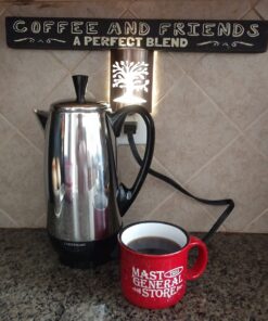 Farberware 12-Cup Electric Percolator Coffee Pot, Premium Stainless Steel, FCP412 12 Cup 43 71K6xWTtcPL