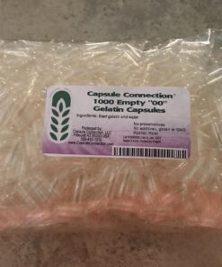 Capsule Connection USA-Made 1000 Bulk Wholesale Empty Clear Gelatin Capsules,"00" Size, 1000 Count (Pack of 1) 32 71K7RN4yH0L