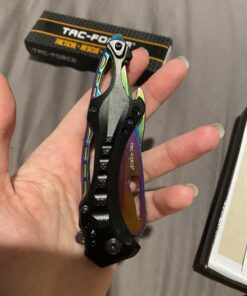 Tac Force- TF-705 Series - Bottle Opener, Glass Punch and Pocket Clip, Tactical, EDC, Rescue Rainbow 39 71K7ZCu6ivL
