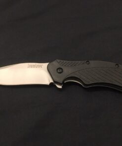 Kershaw Clash Pocketknife, 3" 8Cr13MoV Steel Drop Point Blade, Assisted One-Handed Flipper Opening, Folding Utility EDC 53 71K8fh4AY5L